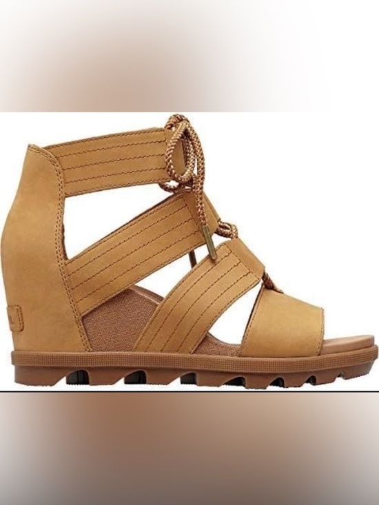 Shoes - Sorel Women's Joanie II Lace Wedge Sandals Sz 9